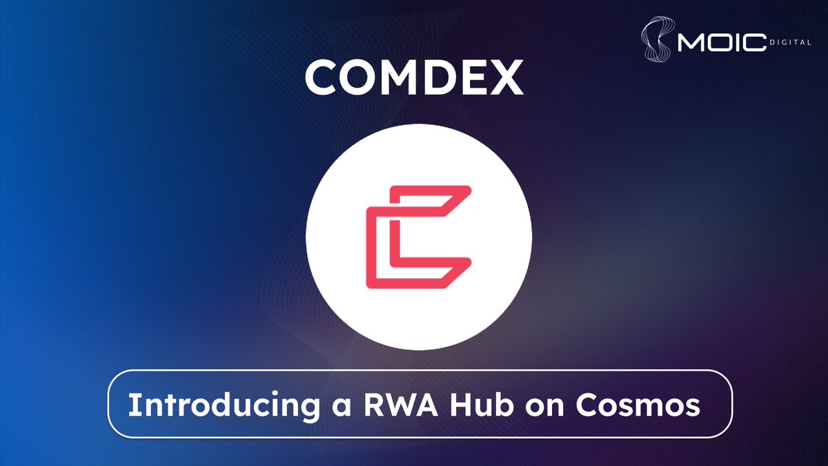 RWA is one of the killer blockchain applications. We all know it's gonna happen eventually, but there needs to be infrastructure for that. This is exactly where @ComdexOfficial steps in. A Cosmos-based project building the infra to onboard RWAs on-chain. Let's dive in 🧵