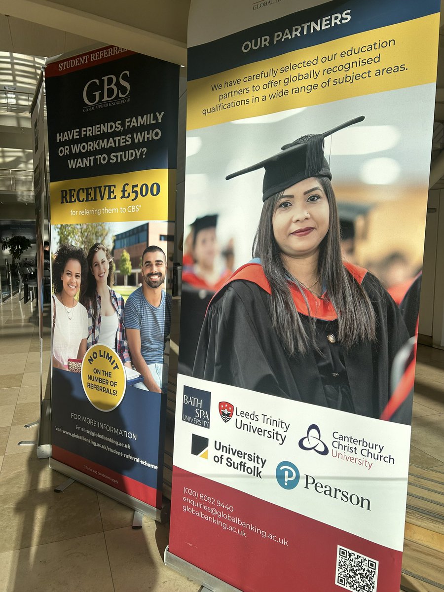Visited with GBS / English Path recently at their Greenford Campus. Excellent example of private sector Higher Education provision - modern campuses, high end marketing, full student support services especially for overseas visitors. Refreshing! @GBSknowledge #university