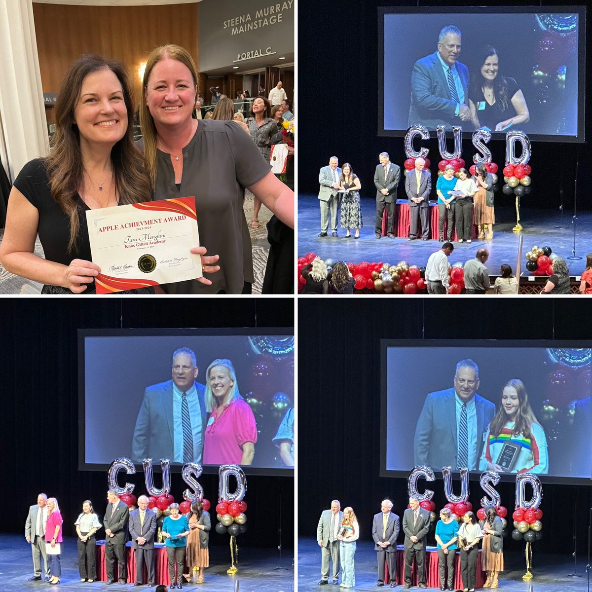 KnoxGifted's tweet photo. Such a lovely night celebrating a few outstanding KGA Knights! Mrs. Menghini, Mrs. Allison, and sixth grade Olive. Thank you for ALL you do for our staff, students, and community! Your time & talents do not go unnoticed! 🎉💜 @chandlerunified #kgarocks https://t.co/mFlU3nvutW