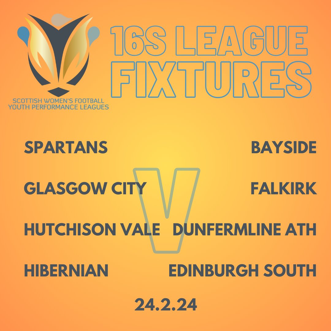 YPL FIXTURES The second week of the new 16s YPL has an Edinburgh derby as Edinburgh South visit Hibs, with both Fife sides also visiting the capital. Falkirk travel to Glasgow City. #BeTheDifference