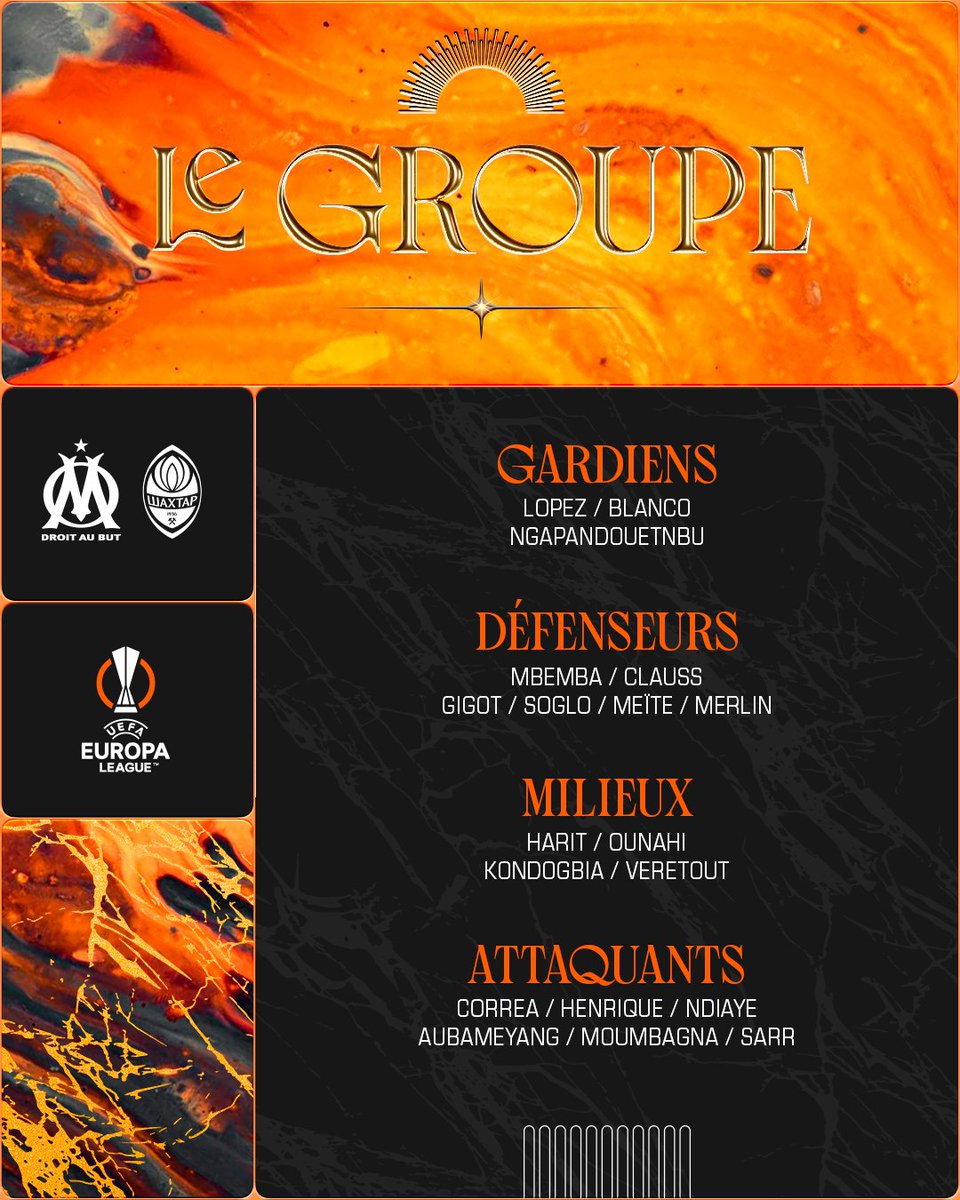 OM : le groupe de Jean-Louis Gasset contre le Shakhtar
