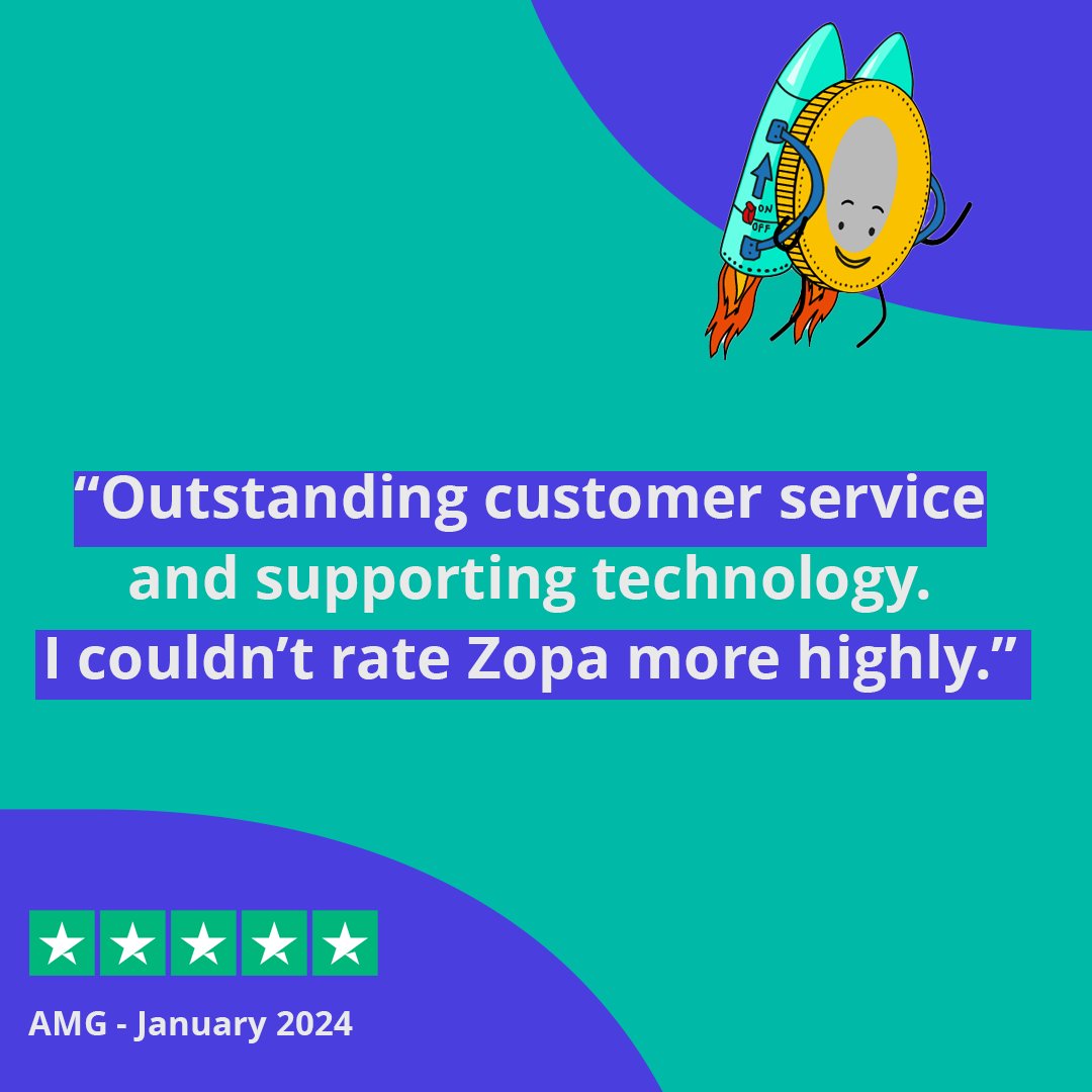 We appreciate the honest review💚 #ZopaBank #HappyCustomers