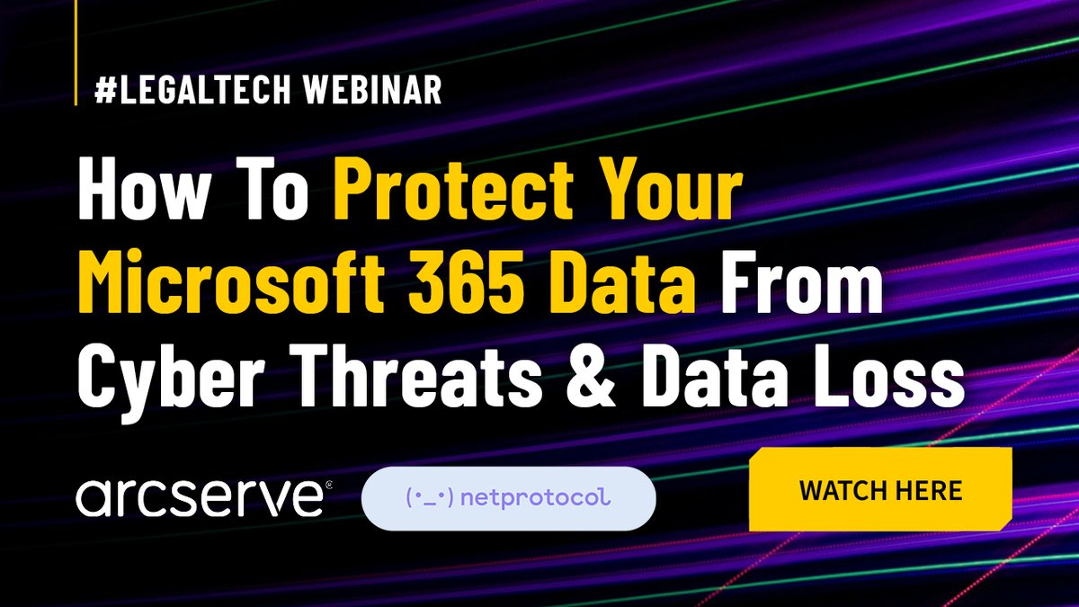 netprotocol's tweet image. Don&apos;t Get Caught Out! Did you know data stored in cloud-based platforms such as #Microsoft365, #Salesforce or #GoogleWorkspace isn&apos;t secure and can be hacked/breached/lost just like data on your network. Find out how to avoid this: bit.ly/saas-backup-we… @Arcserve #saasbackup