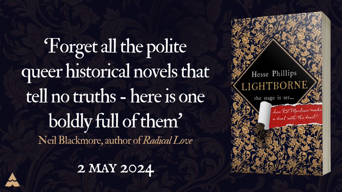 The stage is set. The players in position. Has Kit Marlowe made a deal with the devil? A stunning debut on queer love, betrayal and survival in the Elizabethan Age from a vital new voice in historical fiction, Hesse Phillips. tidd.ly/42R3vOw #Lightborne @HessePhillips