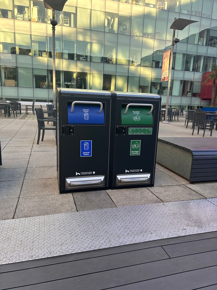 The big bins are coming to get you! Look out for supersized recycling near you.♻️  Please help us by recycling responsibly #sustainability #imperialcollegelondon