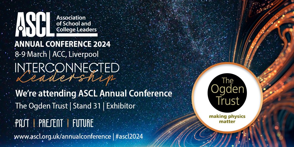 ogdentrust's tweet photo. Short of physics specialists at your school? We can help! Find us at stand 31 #ASCL2024 8-9 March @ACCLiverpool
#MakingPhysicsMatter #TeacherSupport #PhysicsCPD
#InterconnectedLeadership https://t.co/RzBSYDzljc