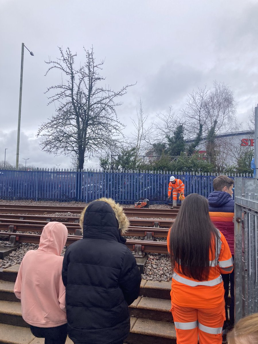 Seeing careers in rail in action! Girls from @HawthornHighSch are taking part in #TheBoost workshop today with @tfwrail @WomeninRail @ColegyCymoedd @PlanUK 🙌🙌🙌