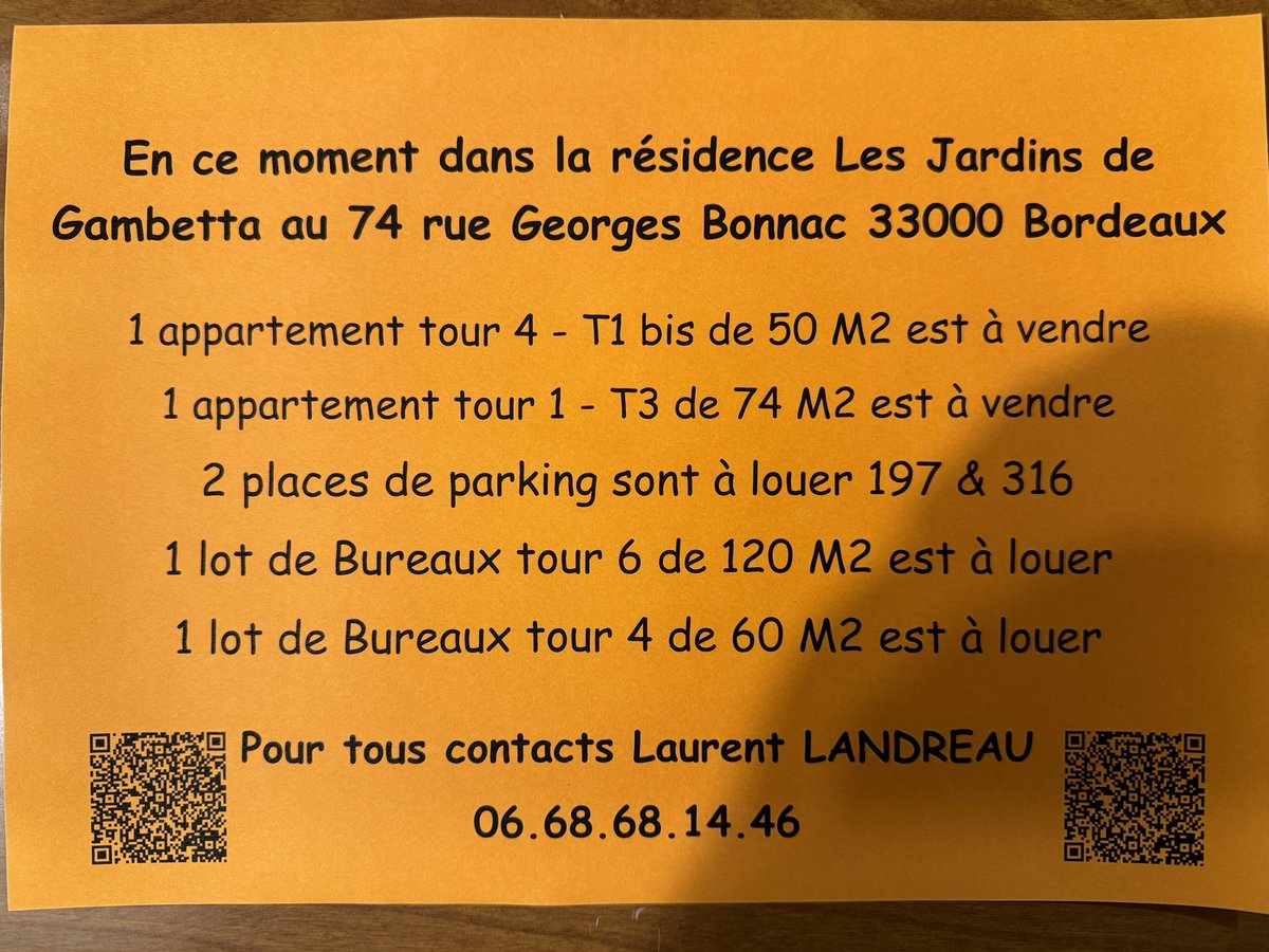 Hello les Amis 
Merci de partager 
Cette résidence a un super Régisseur 😉😉
<a href="/NvelleAquitaine/">Nouvelle-Aquitaine</a> 
<a href="/PrefAquitaine33/">Préfet Nouvelle-Aquitaine et Gironde</a> 
<a href="/BxMetro/">Bordeaux Métropole</a> 
<a href="/Bdx_Technowest/">Bordeaux Technowest</a> 
<a href="/mavillebordeaux/">BordeauxMaVille</a> 
<a href="/gironde/">Gironde</a>