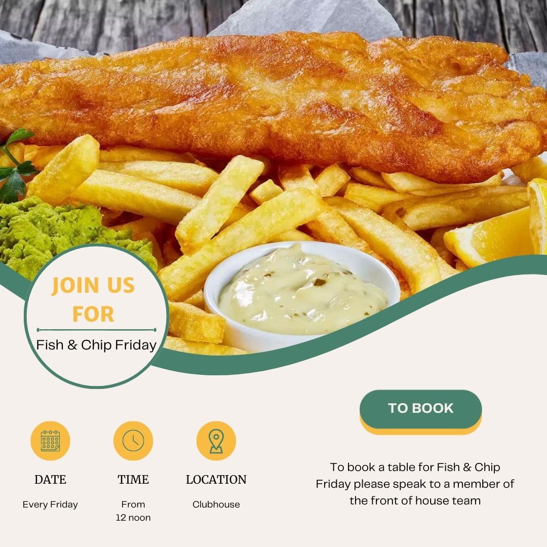 Special offer for Fish and Chip Friday tomorrow. Free single serve Prosecco for the first 48 portions served Served 12noon until 7pm To book speak to a member of the front of house team