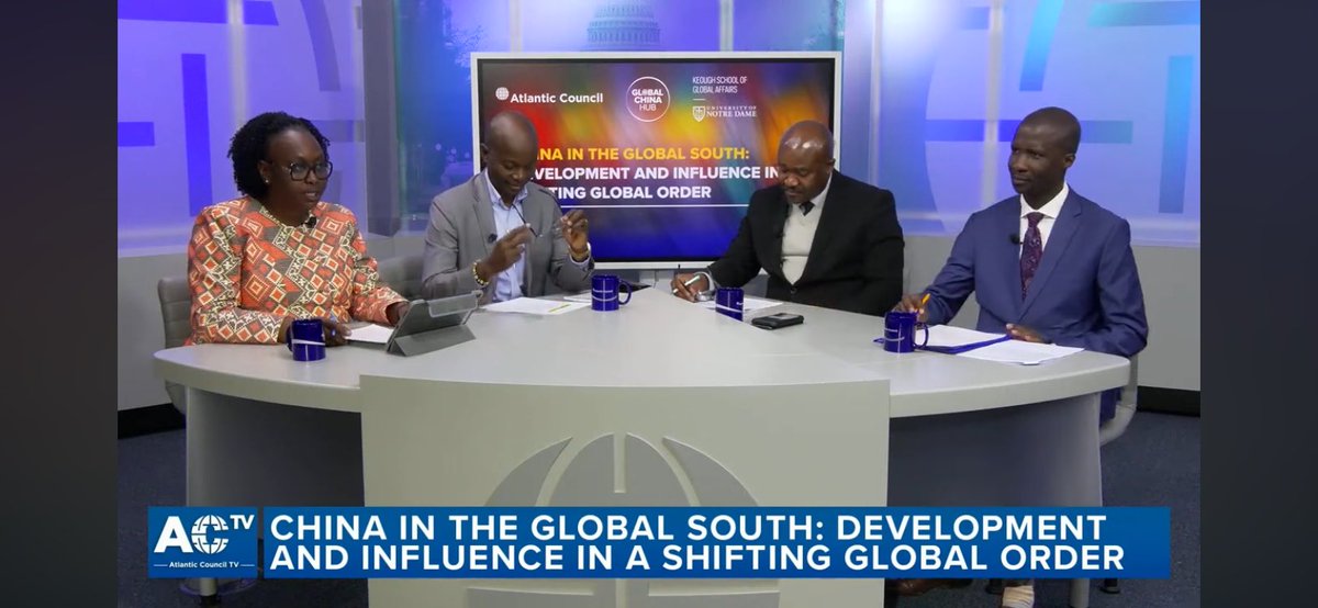 Thank you @AtlanticCouncil! Watch here 👇🏿 a dialogue on China -Africa relations. We discussed the economics, politics, influences and perceptions. @joeasunka @PNantulya @Oscar_Otele indicate that this relationship is nuanced & with significant implications. @AfricaCarnegie