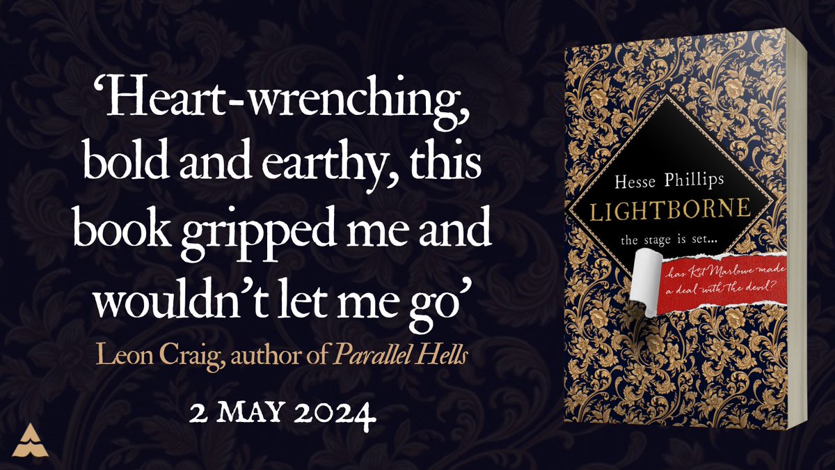 The stage is set. The players in position. Has Kit Marlowe made a deal with the devil? A stunning debut on queer love, betrayal and survival in the Elizabethan Age from a vital new voice in historical fiction, Hesse Phillips. tidd.ly/42R3vOw #Lightborne @HessePhillips