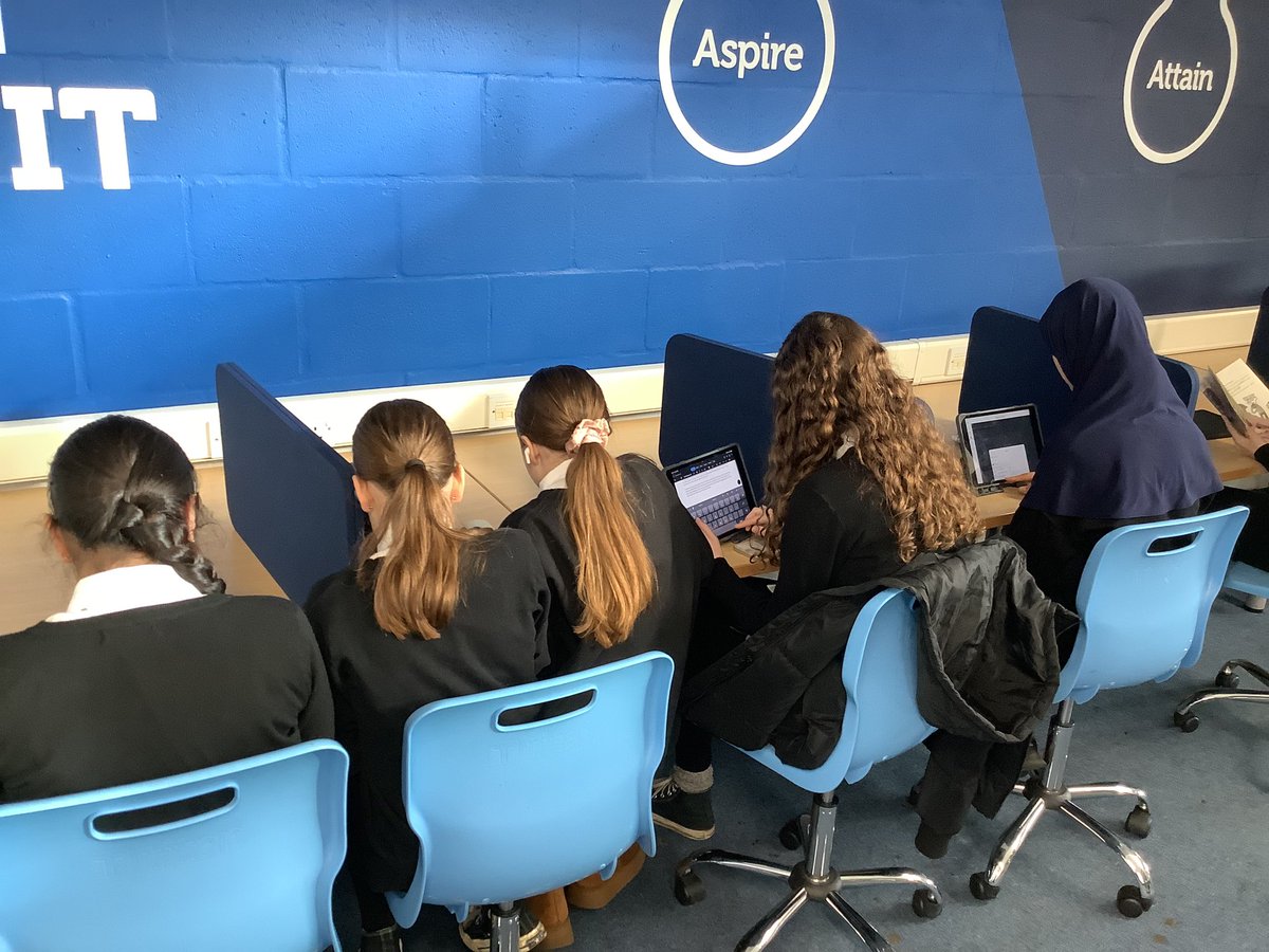 MissReynoldsENG's tweet photo. S1 modelling some of the many uses for our school library 📚

- Reading for pleasure
- Completing tasks for their bronze reader award
- Studying in our study booths

#readingschools https://t.co/2YIfCE8zSs