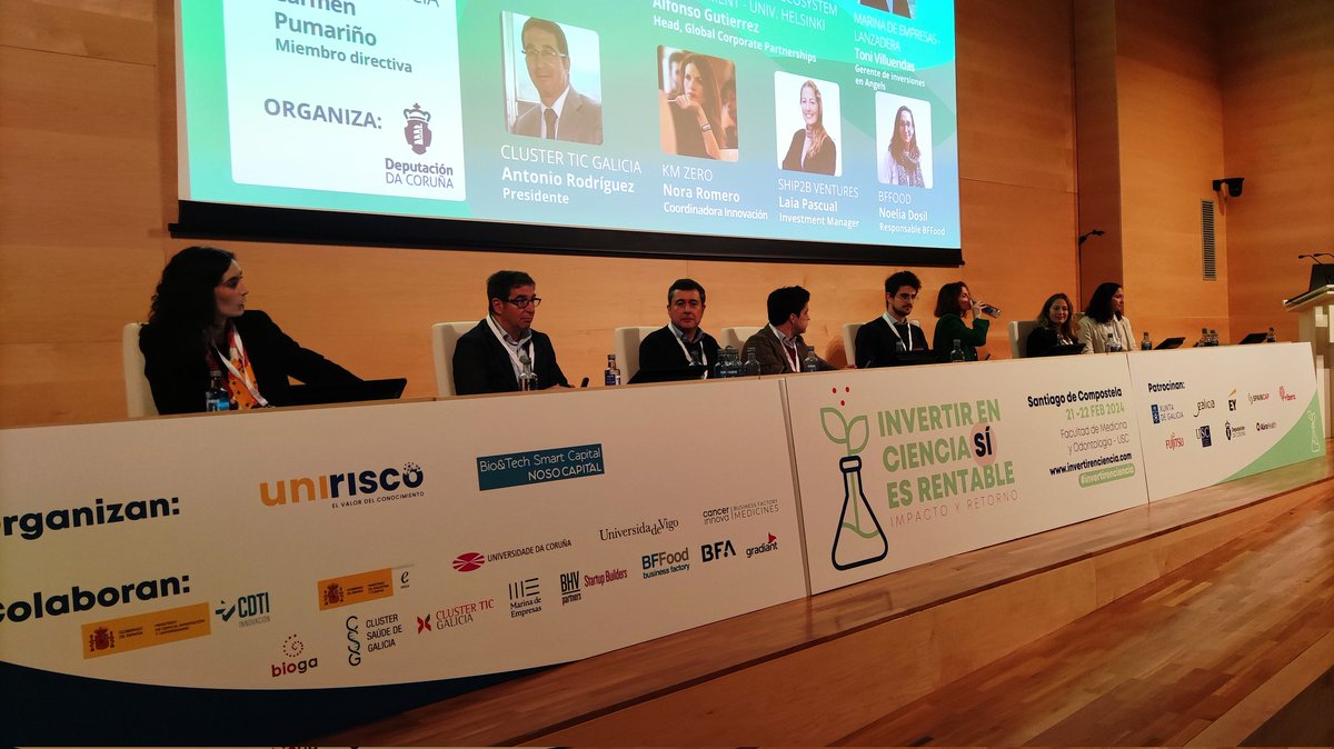 🚀 #invertirenciencia | Debating investment that creates ecosystem with <a href="/StartupOle/">Startup Olé</a>, <a href="/helsinkiuni/">University of Helsinki</a>, <a href="/marina_empresas/">Marina de Empresas</a>, <a href="/clusterticgal/">Clúster TIC Galicia</a>, <a href="/kmzerohub/">kmzerohub</a>, <a href="/Ship2BVentures/">Ship2B Ventures</a>, <a href="/BFactoryFood/">Business Factory Food</a>  and <a href="/StartupGalicia/">StartupGalicia</a> 👇🏻👇🏻