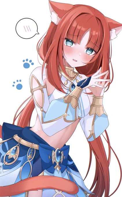 にゃん…? #Genshinlmpact #Nilou #原神 