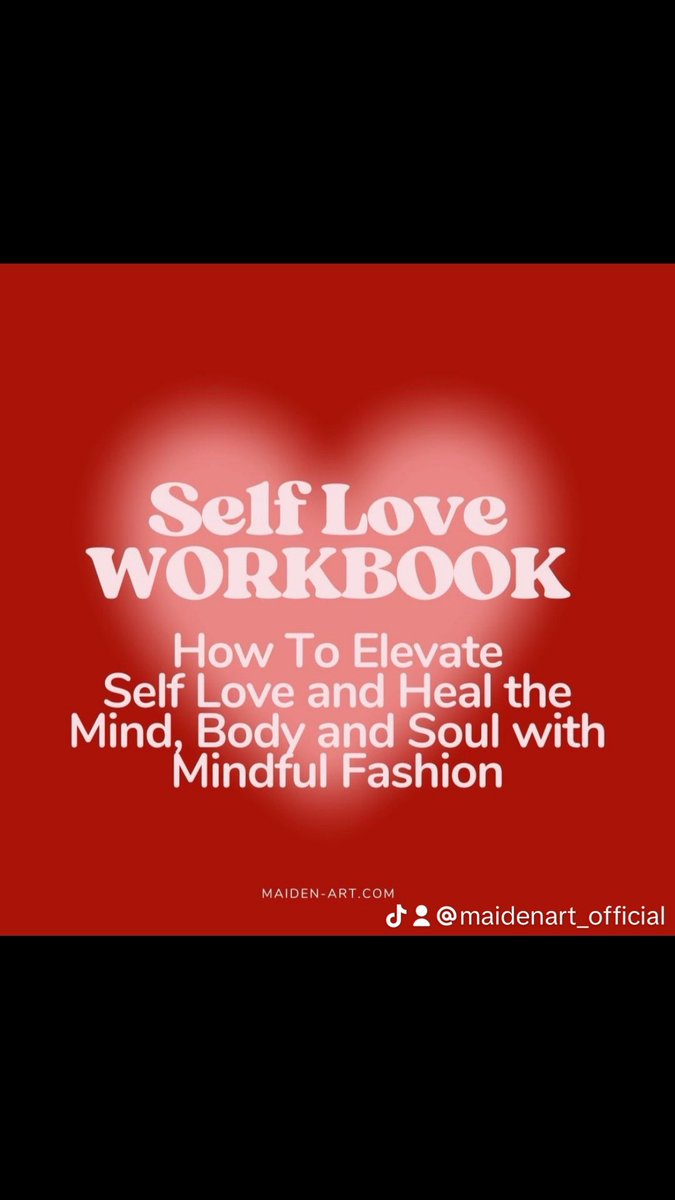 Maiden_Art's tweet photo. Self Love Workbook - how to heal the mind, body and soul with mindful fashion❤️ Want to know more? Comment YES below 👇🏻#selflove #selfcare https://t.co/LKsGipX0PI