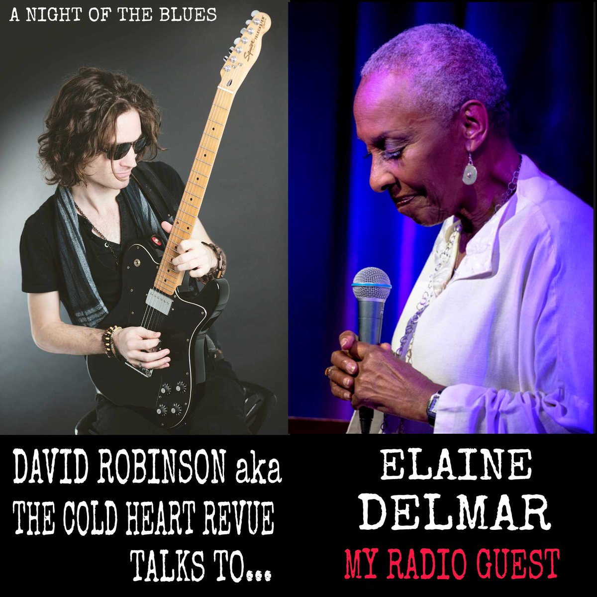 RADIO: my interview guest is Elaine Delmar. Born in 1939 - a masterful British jazz and blues vocalist - recognised for her work with the BBC and the National Theatre. David Robinson aka @coldheartrevue A Night of the Blues. #blues #jazz #singer #vocalist #radio