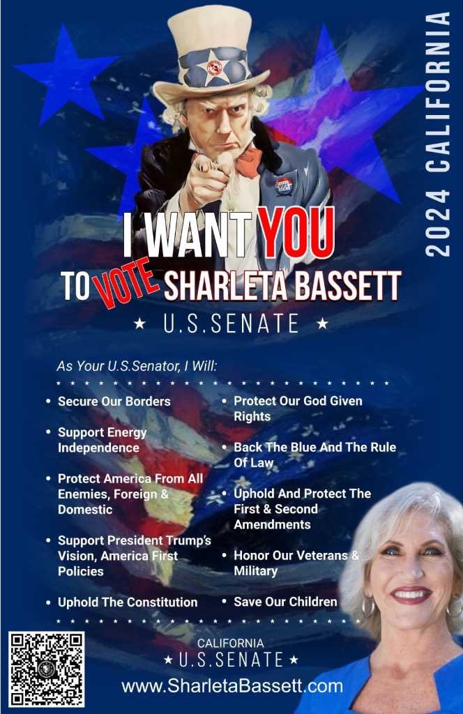 SharletaBasset1
@sharletabasset 
@realDonaldTrump
I've endorsed you, President Trump!
1 Have Your Six
I'm the one who will take down Schiff!!

#FearlessMom #GodBlessAmerica
#HoldingTheLine #CityOnAHill
#Agenda47 #SaveTheChildren #HonorOurVets
#ShutTheBorders…