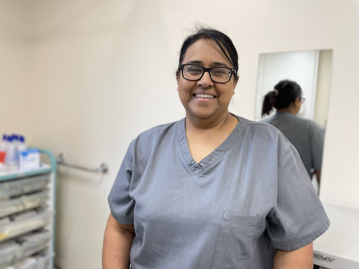 RWT_NHS's tweet photo. Say hello to Palvinder Kumar, Healthcare Assistant 👋 She said: “I enjoy seeing patients progress and heal over time. I assist nurses with wound care treatment and patient assessments. A big part of the role is building relationships.”
#OnShiftWithRWT https://t.co/edyVTkFOFQ