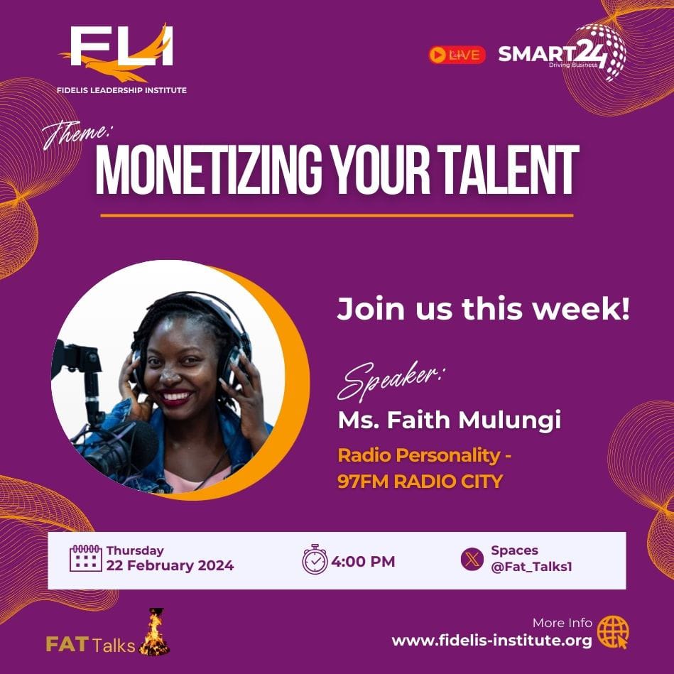 FidelisLeaders's tweet image. 📡Happening in a few! 

Tune in to @smart24tv for live coverage. Click on the link to join the X-space conversations x.com/Fat_talks1/sta…

 #FATTALKS #Smart24TV @ImaniMulungi @PheonaWall   @Fat_talks1