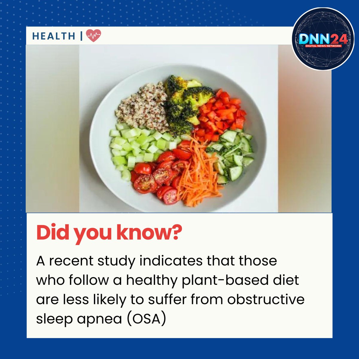 Your dietary choices could impact your sleep health! 

To know more click on the link➡️awazthevoice.in/lifestyle-news…

#HealthTips #HealthUpdate #FoodSuppliment #ObstructiveSleepApnea #Harmony #Brotherhood #NationalIntegrity #Peace #DNN24 #AwazTheVoice
@MoHFW_INDIA @AwazThevoice