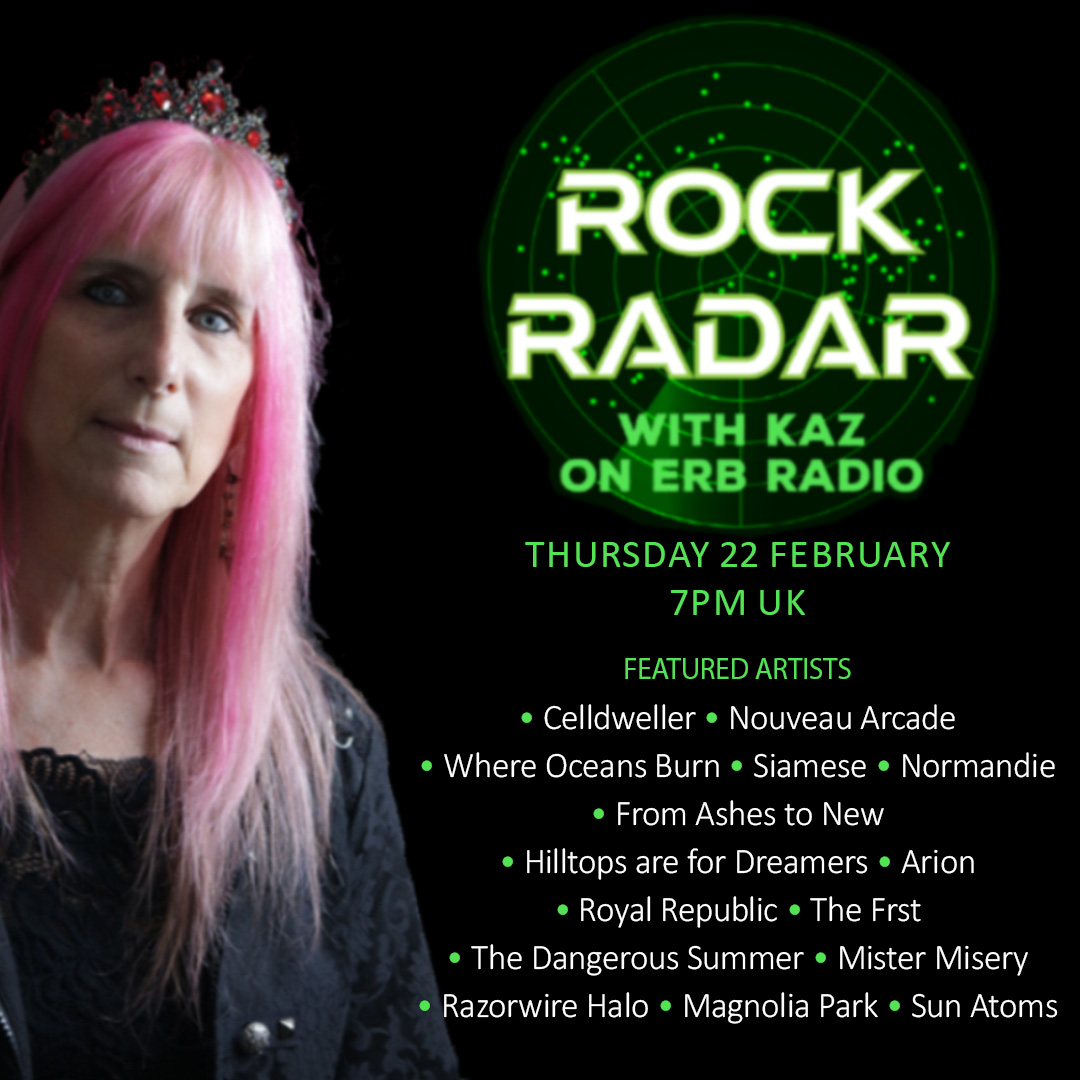 There have been some cracking tracks caught by the #RockRadar and Kaz brings you a selection tonight at 7pm, featuring: @Celldweller |  @WeAreNormandie | @FromAshestoNew | @royalrepublic | @thefrst | @dangeroussummer |  @razorwire_halo | @Magnoliaparkfl | @sun_atoms...