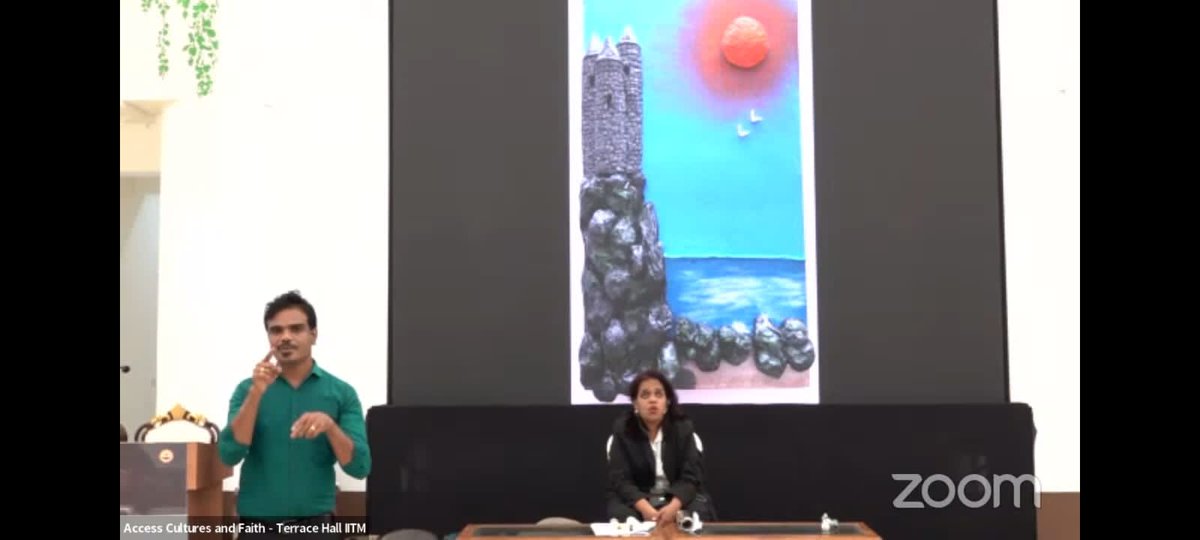 It was amazing being a part of Access Cultures and Faith, an interactive exhibition at Iit Madras on 17th Feb and share my insights into creating 3D Art as a Blind Artist. Thanks to Prof. Hemachandra for giving me this opportunity.