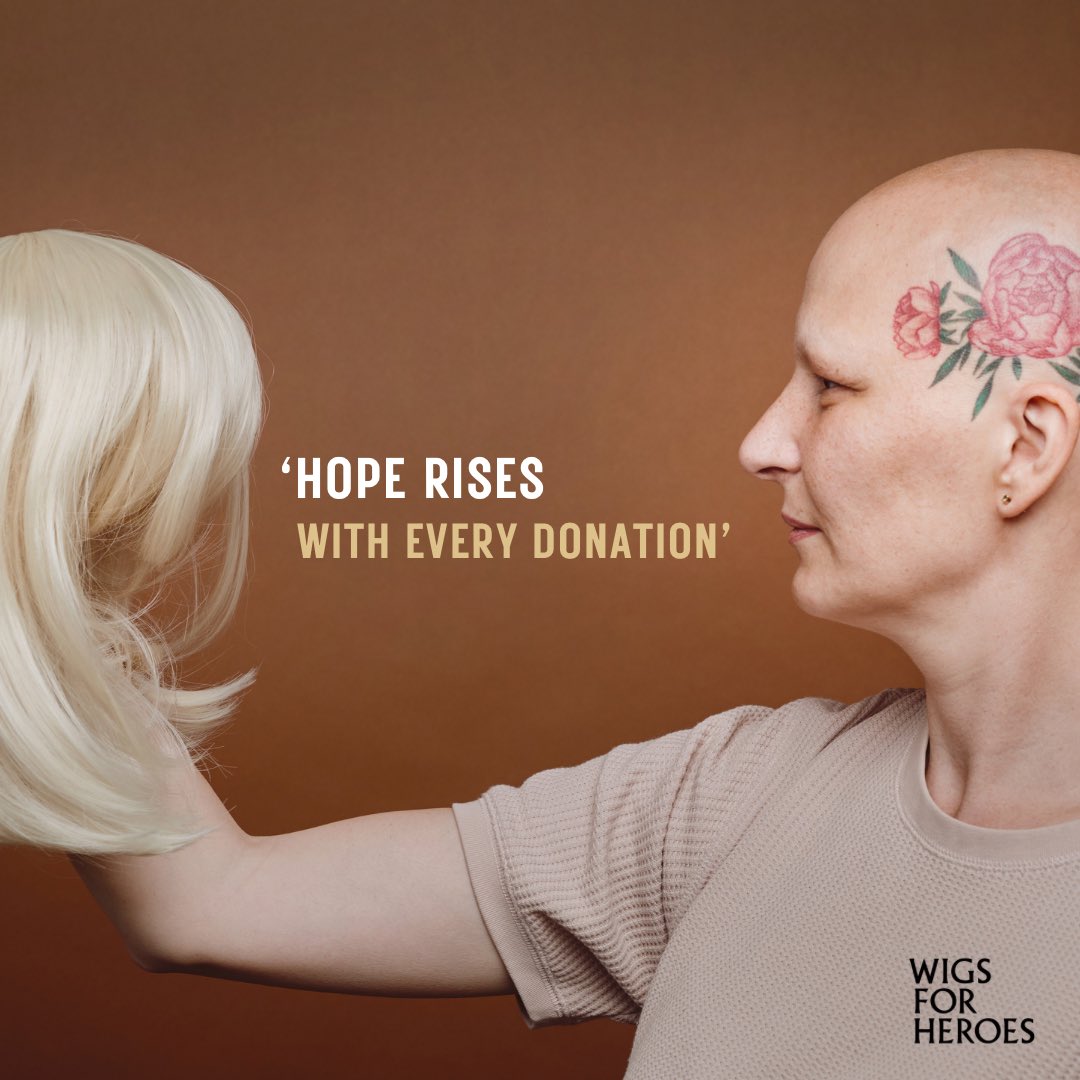 Would you be willing to give up your morning coffees tomorrow to support us with our mission of gifting a wig to people living with cancer? Text WIGSFORHEROES TO 70085 to donate £5 - ❤️