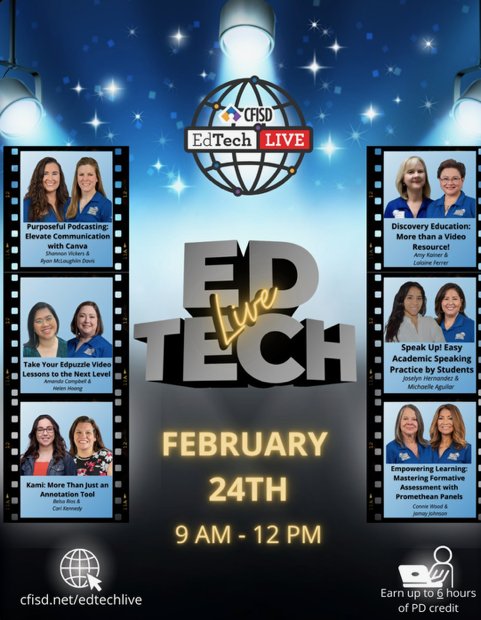 Classroom technology is a tool! You need training on how to use it effectively! You just don't pick up a hammer one day and become an expert carpenter! #Edtech training is important in today's K12 setting. You can get some awesome online training this Sat #cfisdedtechlive