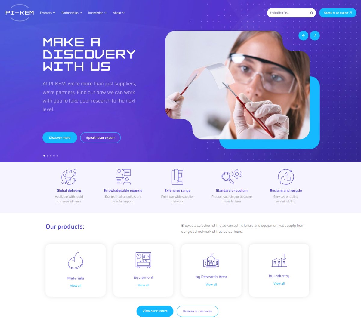 PIKEMLTD's tweet image. Our brand new website pi-kem.co.uk launched yesterday and our #PIKEM team had a great day celebrating!
Our website has been specifically designed to support groundbreaking research and production capabilities of the science and technology worlds. #WeEnableInnovation