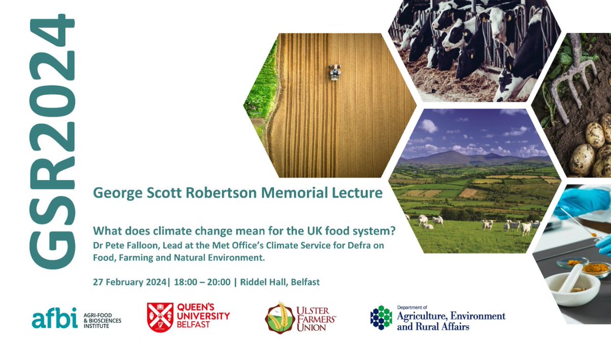 Work @AFBI_NI and going to the @QUBelfast George Scott Robertson Lecture 2024 on 27th Feb? Why not use our request service to have articles related to #climatechange and #foodsystem delivered straight to your inbox
#yourafbilibrary #AFBIScience

i.mtr.cool/aphyriwzue