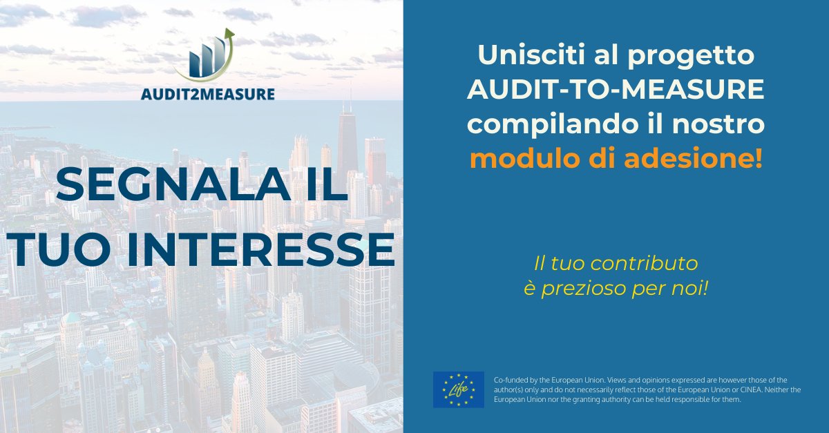 GruppoHera's tweet photo. #GruppoHera è partner di #AUDIT2MEASURE, il progetto europeo che supporta le aziende nella realizzazione di iniziative di #EnergySaving, partendo dalle diagnosi energetiche. Unisciti alle attività compilando il form 👇
https://t.co/s3jcjzSzoR https://t.co/ysE2GXUk2c