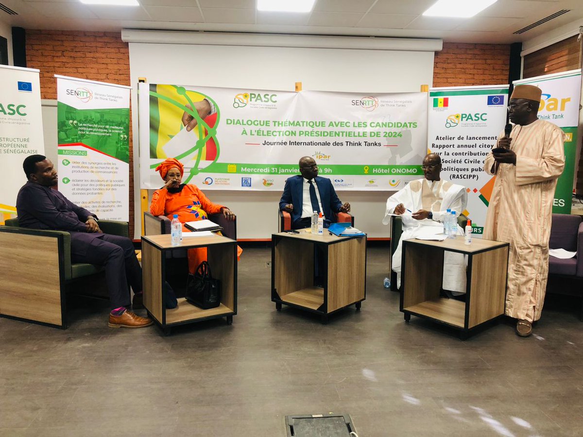 Audition des candidats à la présidentielle 2024 au Sénégal : les programmes politiques autour des questions liées à la jeunesse passés au scanner par le Réseau sénégalais des #thinktanks SenRTT #Elections2024 
#kebetu  
ipar.sn/Audition-des-c…