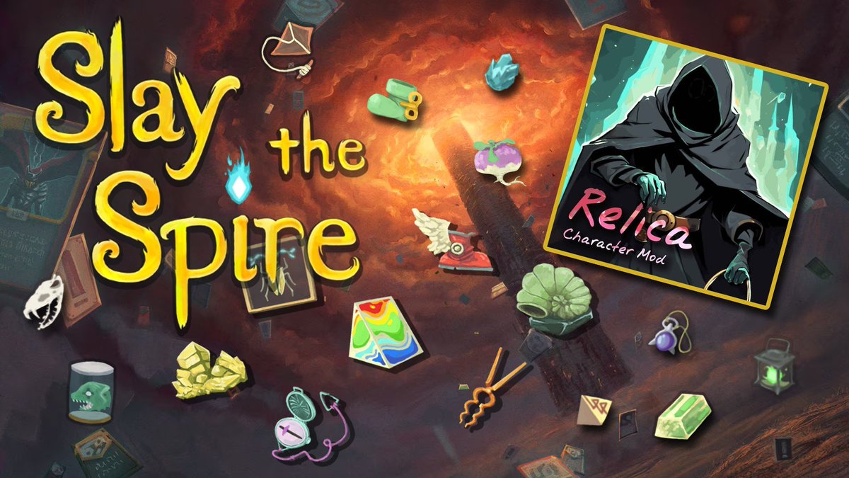SirTutter's tweet photo. Alright, a surprise midweek steam going up between 02:00 and 02:30 PM CET. Going into the spire with Relica yet again, which may be more fun now we got to know her gimmic.
https://t.co/L0bsXnVPME
#SlayTheSpire #Twitch #Mods #Relica https://t.co/TV3CaZ8Bk8