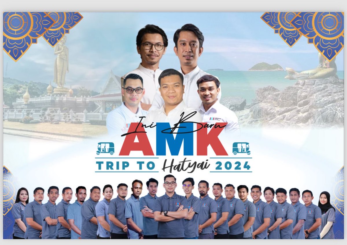 ZacZakirin13's tweet photo. PKR memang bungkus in future kalau pimpinan AMK mcm ni.

Ulas isu Nik Elin ❌️
Ulas isu Rm 4.80 ❌️
Ulas isu Etika Wartawan ❌️
Ulas isu Grab ❌️

Trip to Hatyai ✅️

Siap ada poster lagi wey! Cuma aku hairan, kenapa pilih Hatyai?

Bukan Penang, Langkawi, Cameron Highland? Tak nak sapot lokal ke?
