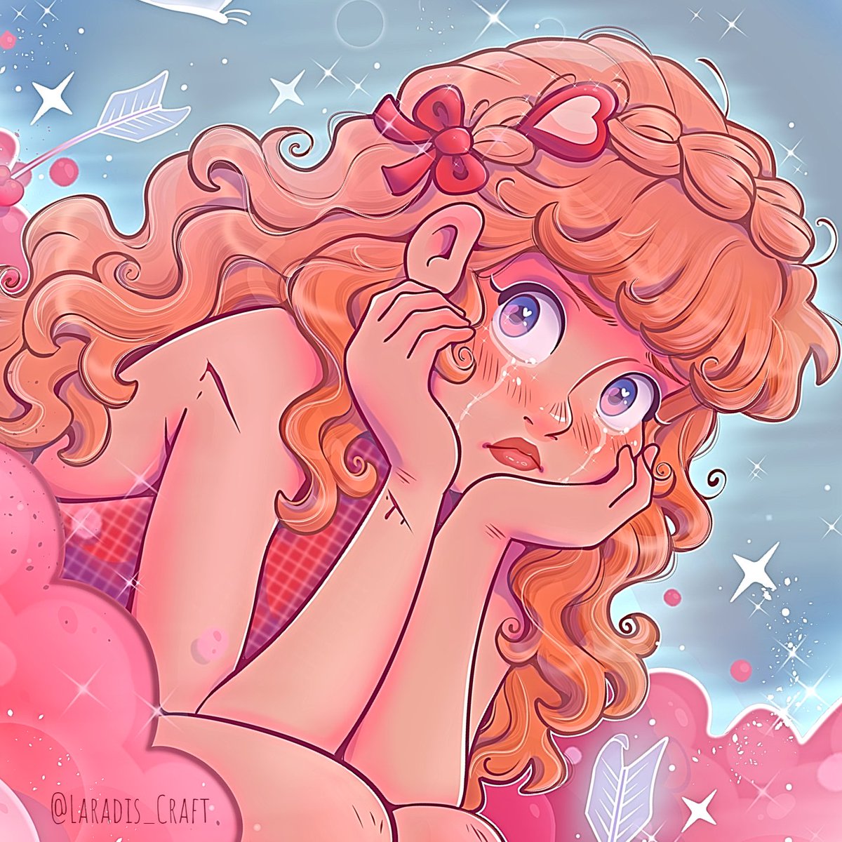 LaradisCraft's tweet photo. Hello Cupid?! #dtiys of @gruv_pc0215 💘!!

 #2024challenge #cuteart #drawingchallenge #valentine #valentinesart #valentineday #digitalpainting #dtiyschallenge #redraw #drawing #dessin #draw #art #artist #artwork #digitalart #digitaldrawing #fantasyart #myart #myartwork https://t.co/Qo0fFCtIoJ