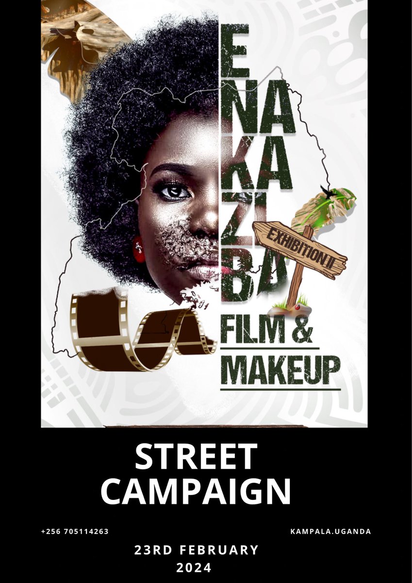 Tomorrow we are doing street makeup activation. 
We are going to demonstrate special effects makeup on the street of Kampala.

Street: Wilson street
Time: 10am to 1pm
#filmmakeup 
#enakazibafilmandmakeupexhibition