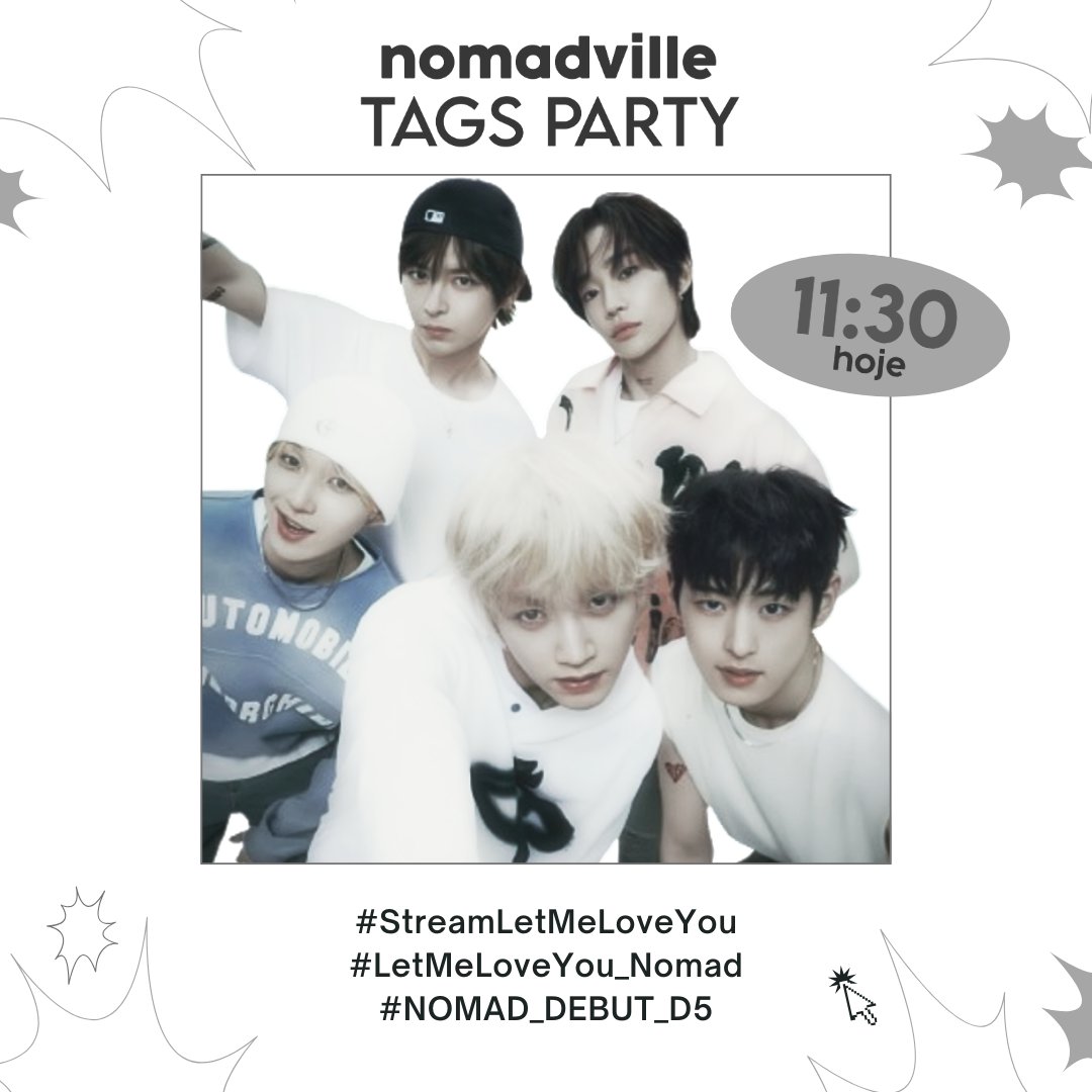 NOMAD_Brazil's tweet photo. 🚨 • TAGS PARTY PARA LET ME LOVE YOU!

Como dito no último tweet a ADM não poderá promover a Tags Party. Mas isso não impede vocês de usarem as Tags! Por isso, a partir das 11h30 vocês podem começar a usar as tags. 

STREAM LET ME LOVE YOU
#.LetMeLoveYou_Nomad
#.NOMAD_DEBUT_D5 https://t.co/JCjZYd27cz