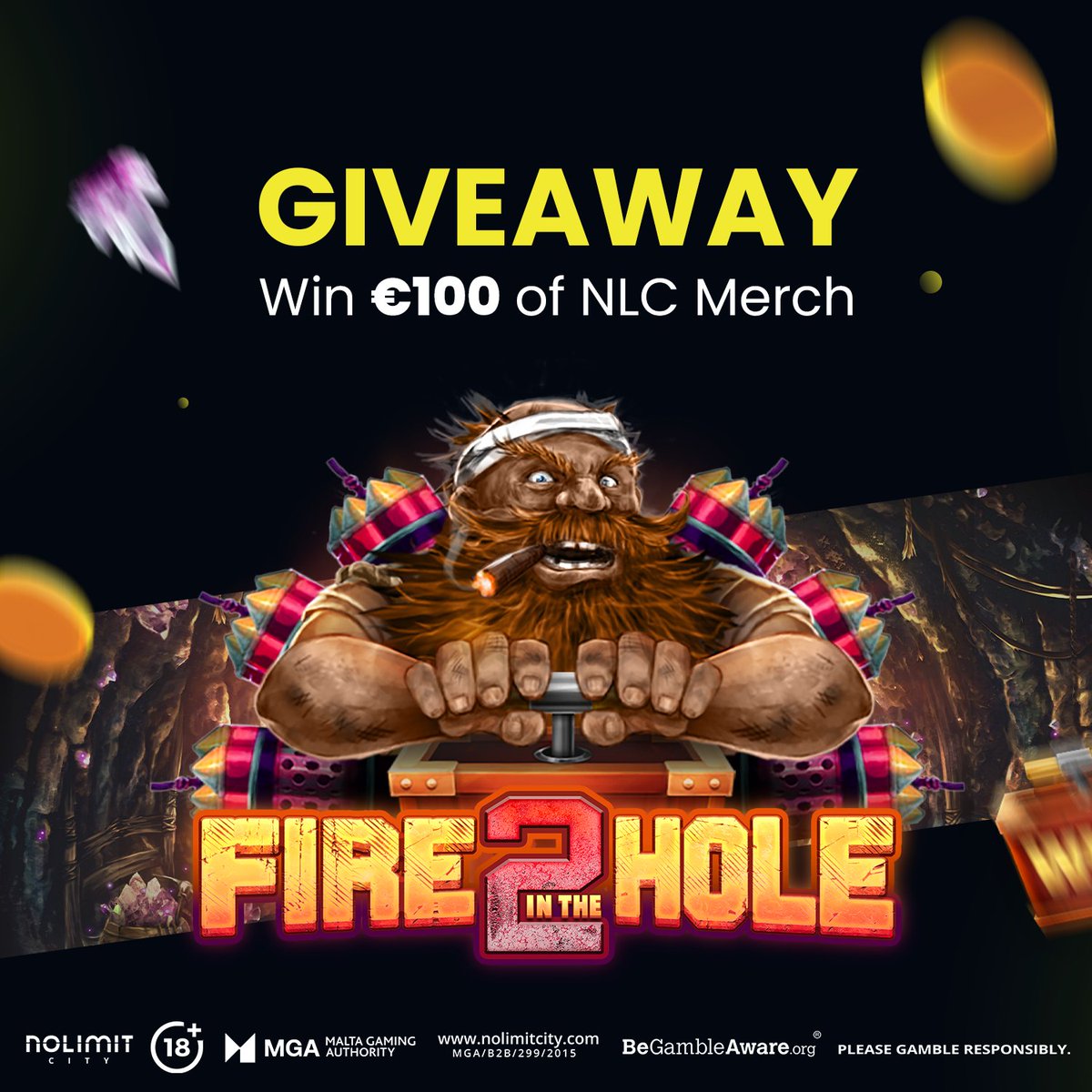 CityNolimit's tweet photo. ๐จ#GIVEAWAY --> WIN โฌ100 OF NOLMIT MERCH! โก๏ธ
To celebrate the release of #FITH2, we'd love to host a bit of a giveaway - It's been a while!
All you have to do is;
โ
Like & Repost
โ
Leave a comment on https://t.co/l4SPBqAQ1L letting us know what you think of the game!
The winner will be picked on Monday ๐ฅ
Open to: ๐ฌ๐ง๐จ๐ฆ๐ช๐บ๐ฏ๐ต
#FireInTheHole2 #BeyondTheLimit
18+ | Please Gamble Responsibly | https://t.co/0ehyQgID9S