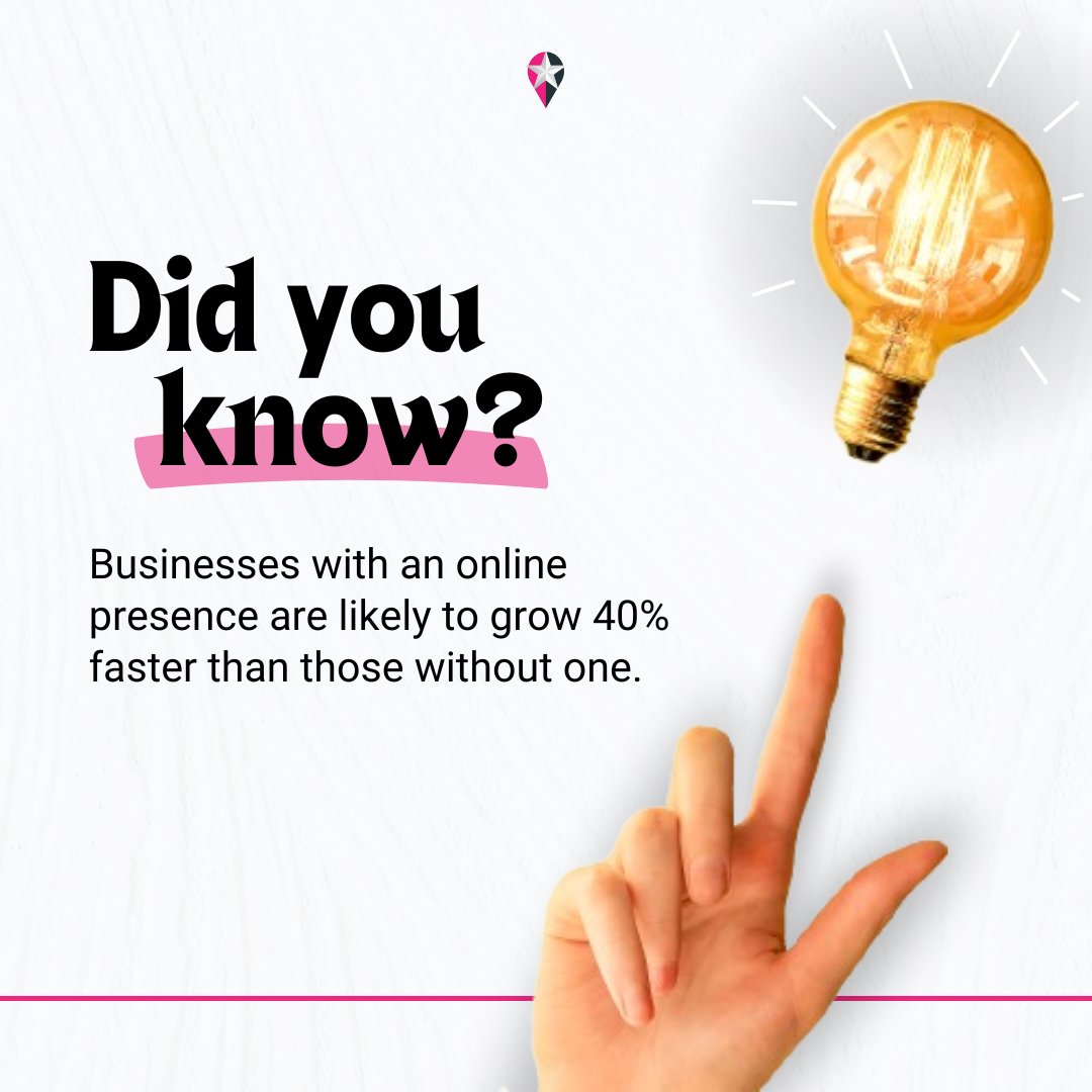 GetLocalFame's tweet image. Do you believe that having an online presence is not necessary to achieve the desired results?
According to a study by the Harvard Business Review, businesses with an online presence are likely to grow 40% faster than those without one. 📈
Think again and trust Local Fame!