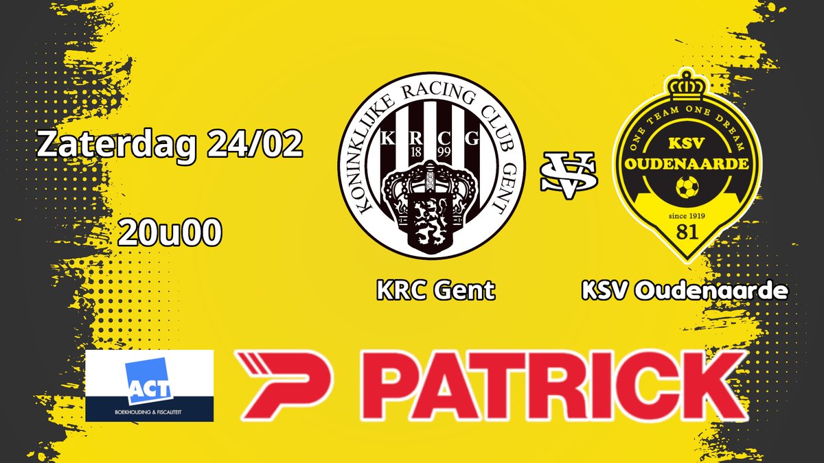 KsvOudenaarde's tweet photo. Zaterdag 24/02 om 20u00
KRC Gent - KSV Oudenaarde
Chillax Arena
Eikstraat 85A te Oostakker
#GenOud #ForzaSV #ksvo https://t.co/xTLq2ihPDY