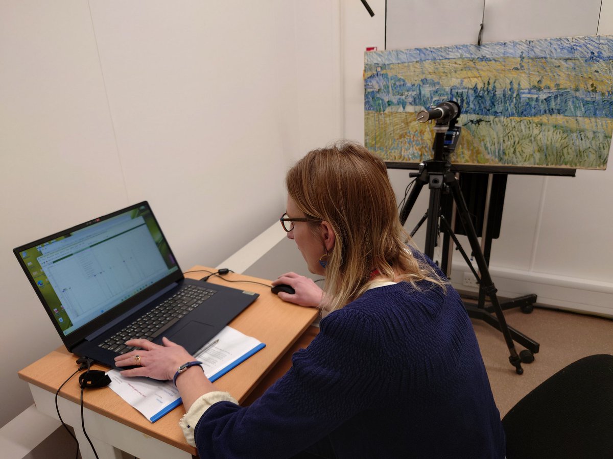 NMW ArtCons and Preventive (@nmwprevcons) on Twitter photo Rachel using #XRF to identify faded geranium lake in our #VanGogh <a href="/NatHistConserve/">NatHistConservation</a> <a href="/AmgueddfaCymru/">Amgueddfa Cymru | Museum Wales</a> <a href="/NatMuseumArt/">National Museum Art</a> <a href="/SF_Conservation/">StFagansConservation</a> Rachel using #XRF to identify faded geranium lake in our #VanGogh <a href="/NatHistConserve/">NatHistConservation</a> <a href="/AmgueddfaCymru/">Amgueddfa Cymru | Museum Wales</a> <a href="/NatMuseumArt/">National Museum Art</a> <a href="/SF_Conservation/">StFagansConservation</a>