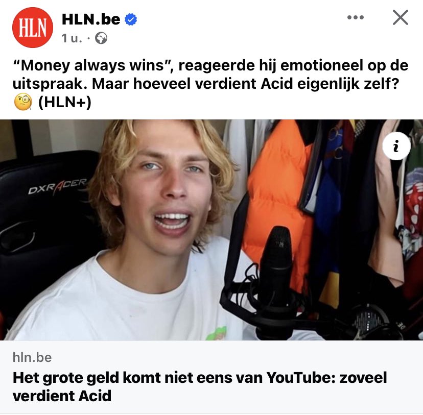 creatineslet's tweet photo. Zonder schaamte denkt de redactie van HLN : weetje na al dat gedoe zullen we nog even een artikel plaatsen over hoeveel hij eigenlijk verdient?? dit is volledig naast de kwestie https://t.co/l46l7zJUR0