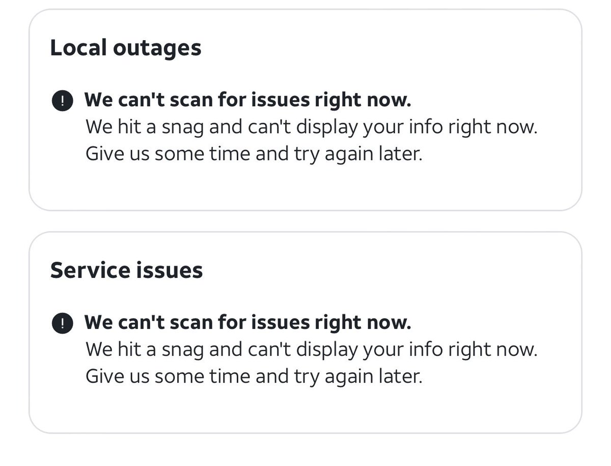 pollux079's tweet photo. Hmmm what’s going on here? Nationwide cell phone outages? @ATT has the biggest issue. Try to call them after they say they are supposed to open and get a recording they are closed. Online support won’t load?!? https://t.co/SfJ0LmZryN