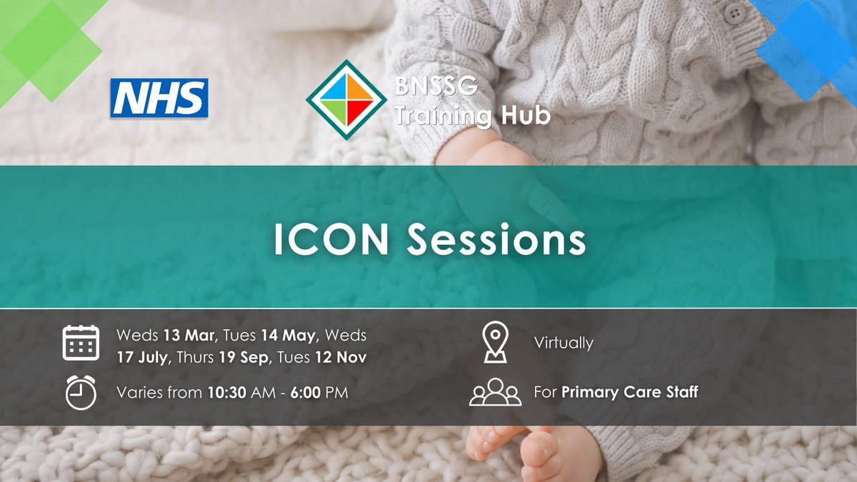 📆 Join us for FREE virtual training ➡️ ICON Sessions 👇 Read more ticketsource.co.uk/bnssg-icb #freetraining #virtualtraining #nhs #bnssg