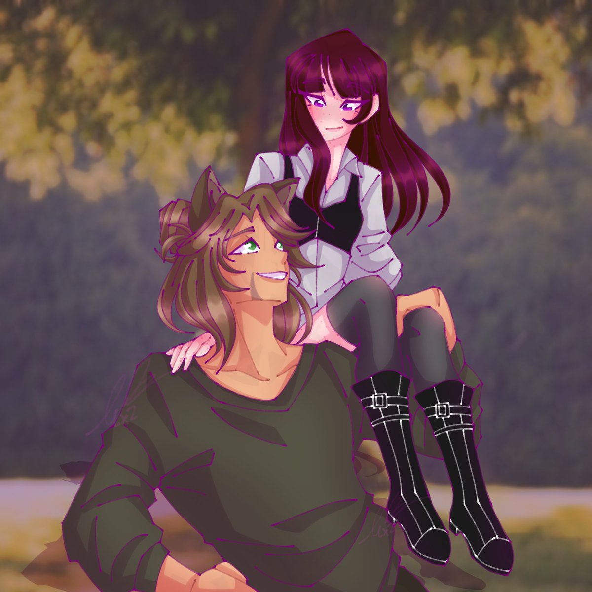 giopadn01's tweet photo. ✨La bella y la bestia✨
Les presento a Jay y a Lucifer.
Son oc's de mi Amix y mío de un rol que tenemos con otros amigos.
Jay es oc de @Wolf01Ghost 

#myart #ocart #love #childhoodfriends https://t.co/bgsUwT1L4U