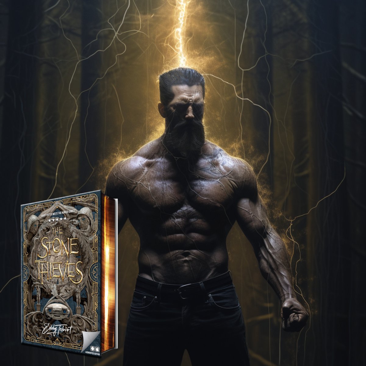 Meet some of the characters from The Stone Thieves: Jonathan Shultz (Tec)
Jonathan Schultz, Tec to his friends, was a bit of a monster.
‘He could eat me in one gulp,’ Joe whispered to Sam, who nodded in awe. 
.
#fabatoms #atomverse