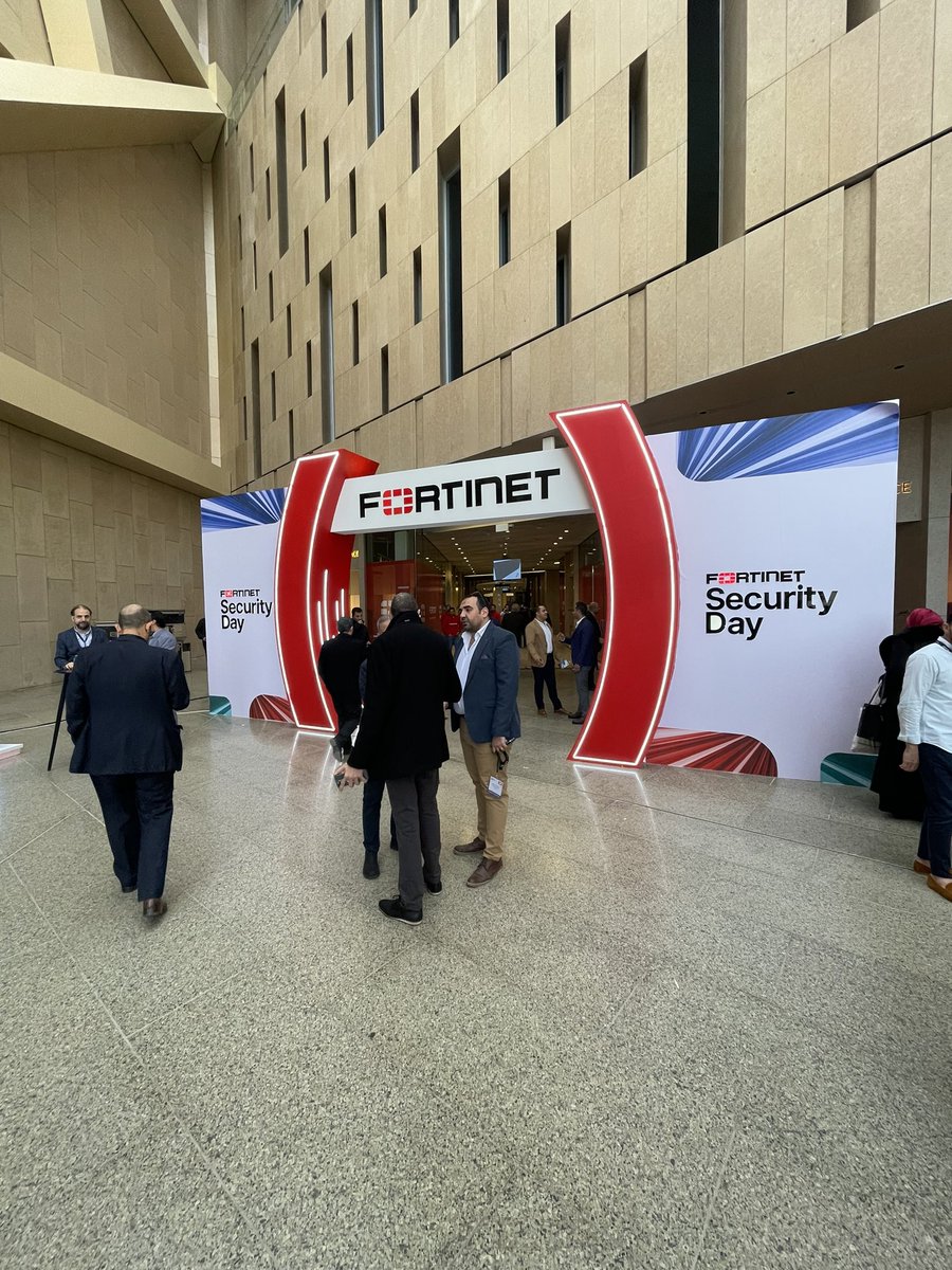 seegypt1's tweet photo. Security is crucial in today's digital landscape 💻
It's excellent that we had the chance to participate in such unforgettable event @Fortinet Security Day 🚀
#SEE #celebratingSEE #Fortinet #fortinetsecurityday #cybersecurity https://t.co/JuKvHlp93p