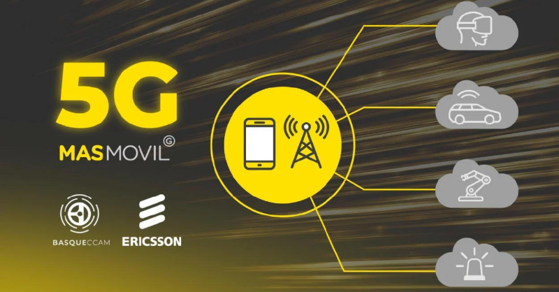 grupomasmovil's tweet photo. @basqueccam ha seleccionado a @grupomasmovil, en colaboración con @ericsson, para revolucionar la tecnología 5G del País Vasco, promoviendo la generación de un ecosistema de I+D para el impulso de soluciones de movilidad en el sector de la automoción y el transporte. 🚀💫