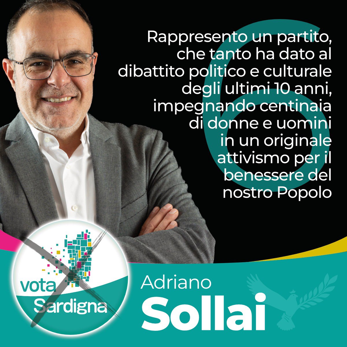 ASollai_ProgReS's tweet photo. 06/10 🌿"Rappresento un Partito che tanto ha dato al dibattito politico e culturale degli ultimi 10 anni, impegnando centinaia di donne e uomini in un originale attivismo per il benessere del nostro Popolo"

🌿Vota ADRIANO SOLLAI
🗓️Si vota il 25 Febbraio 2024 https://t.co/628E1aFEHp