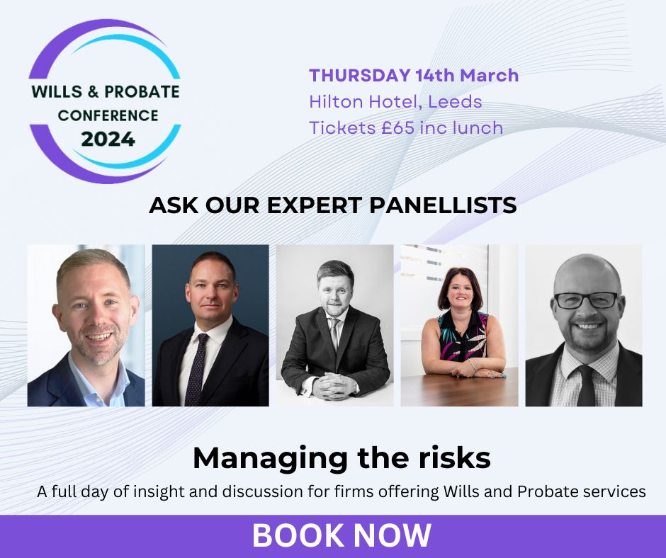 Just a few more weeks until our Wills &amp; Probate conference! If you have a question for one of our expert panellists, you can email us at enquiries@htf-legal.co.uk
There is still time to book your place. Follow this link to secure your spot. 
eventbrite.co.uk/e/wills-and-pr…
@estaterisq